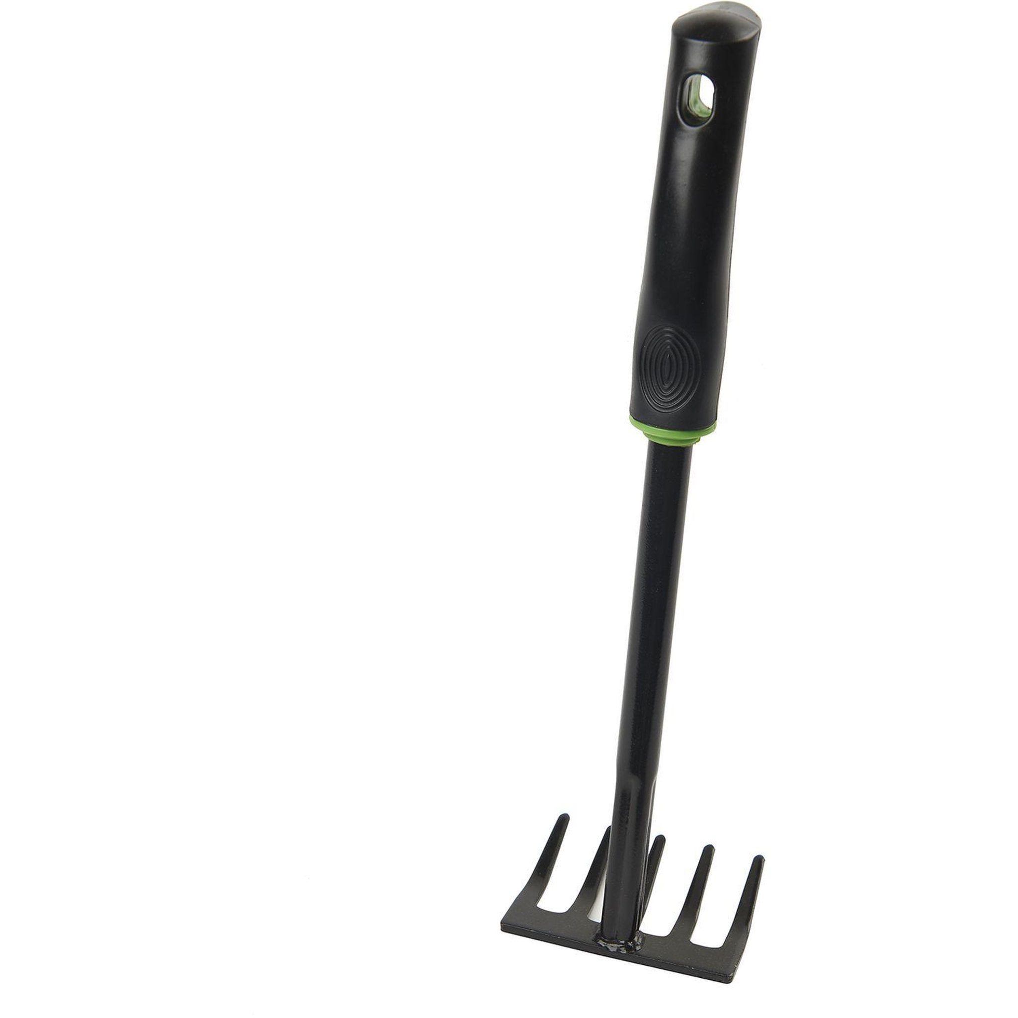 Voir la diapositive 5 : GARDENSTAR Rateau à 5 dents en acier - 32 x 8,5 cm