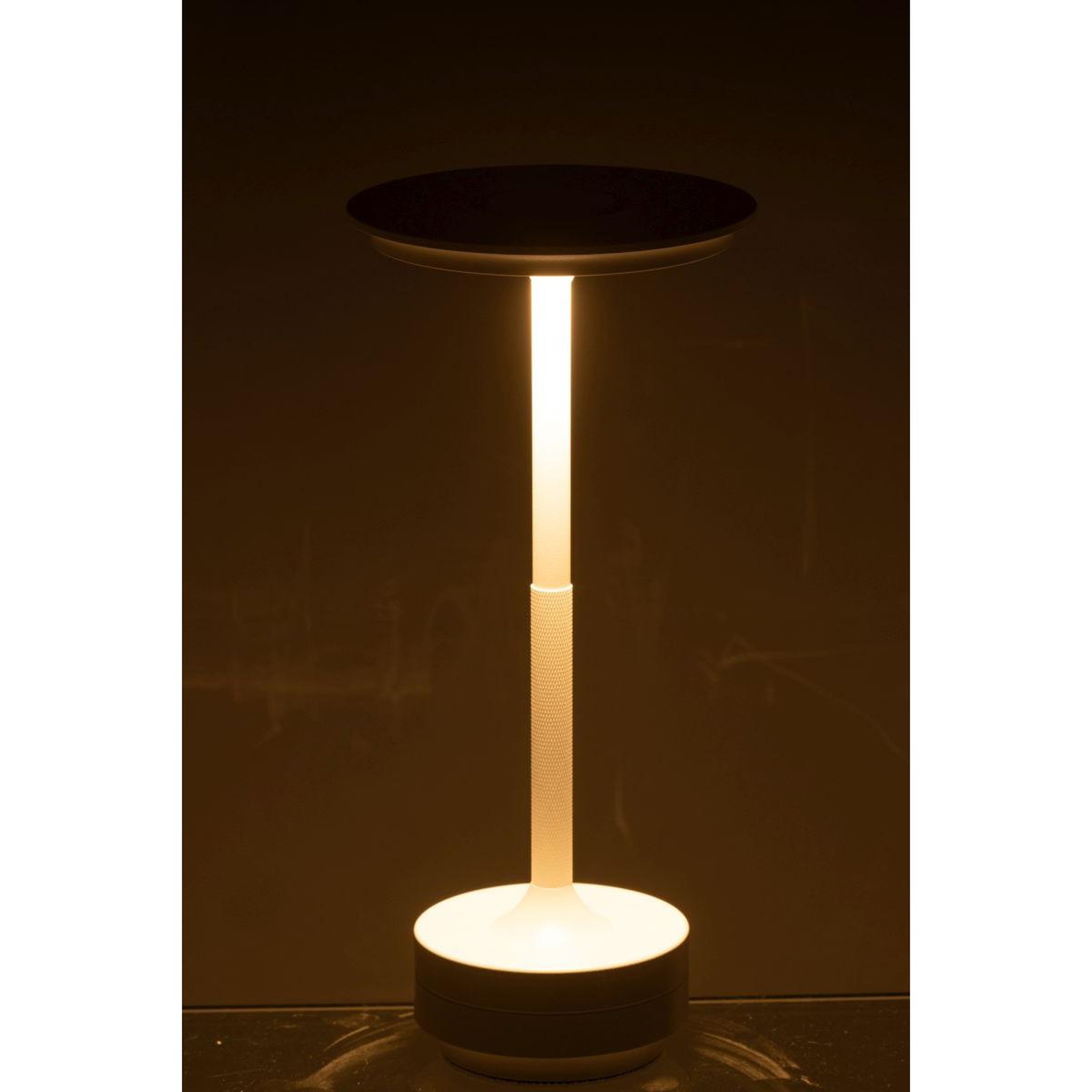 Voir la diapositive 6 : J-LINE Lampe à poser à led  touch  27cm blanc