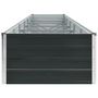 Voir la diapositive 4 : VIDAXL Lit sureleve de jardin Acier galvanise 480x80x45 cm Anthracite