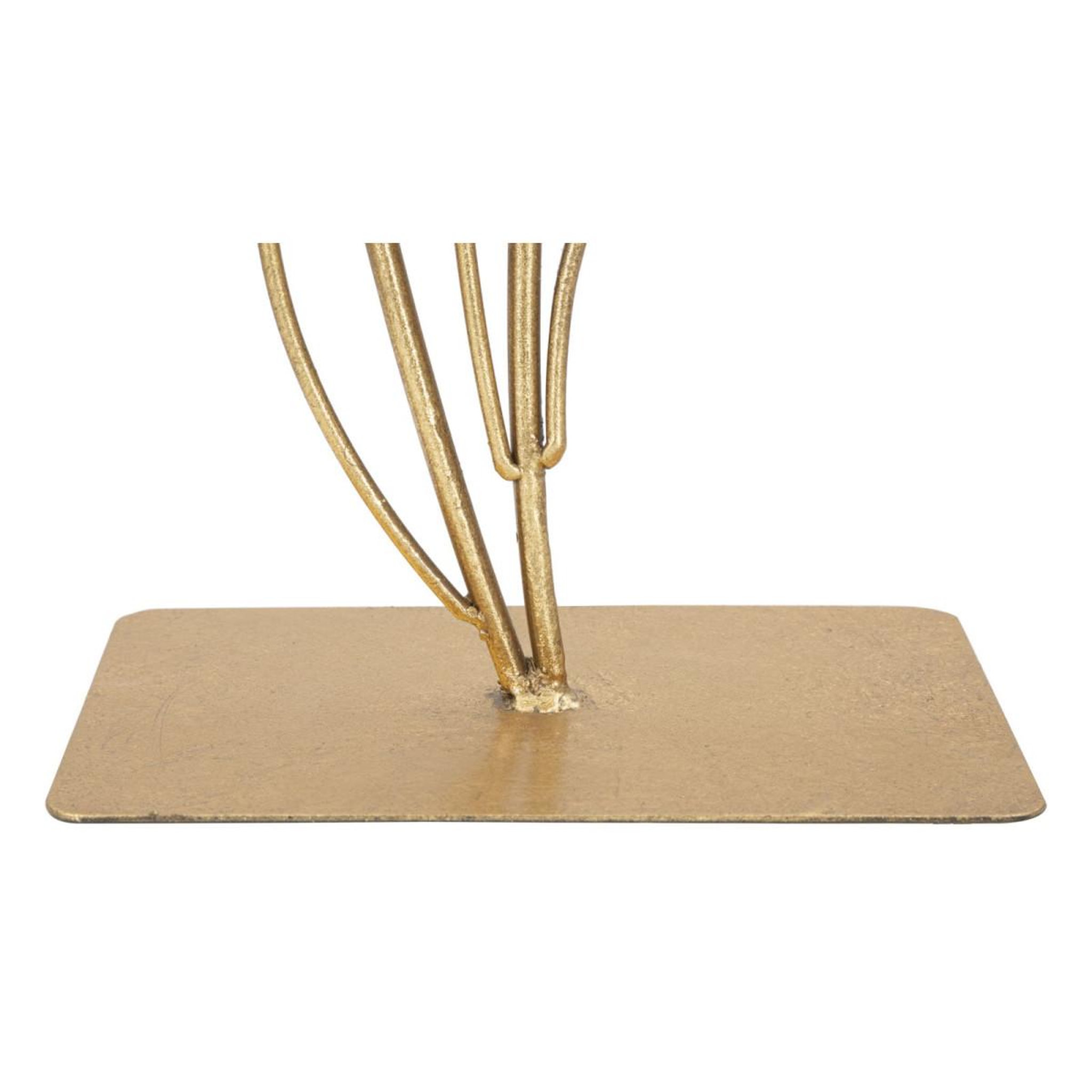 Voir la diapositive 4 : Paris Prix Objet déco en métal  petites feuilles  44cm or