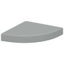 Voir la diapositive 1 : VIDAXL Etagere d'angle flottante gris 25x25x3,8 cm MDF