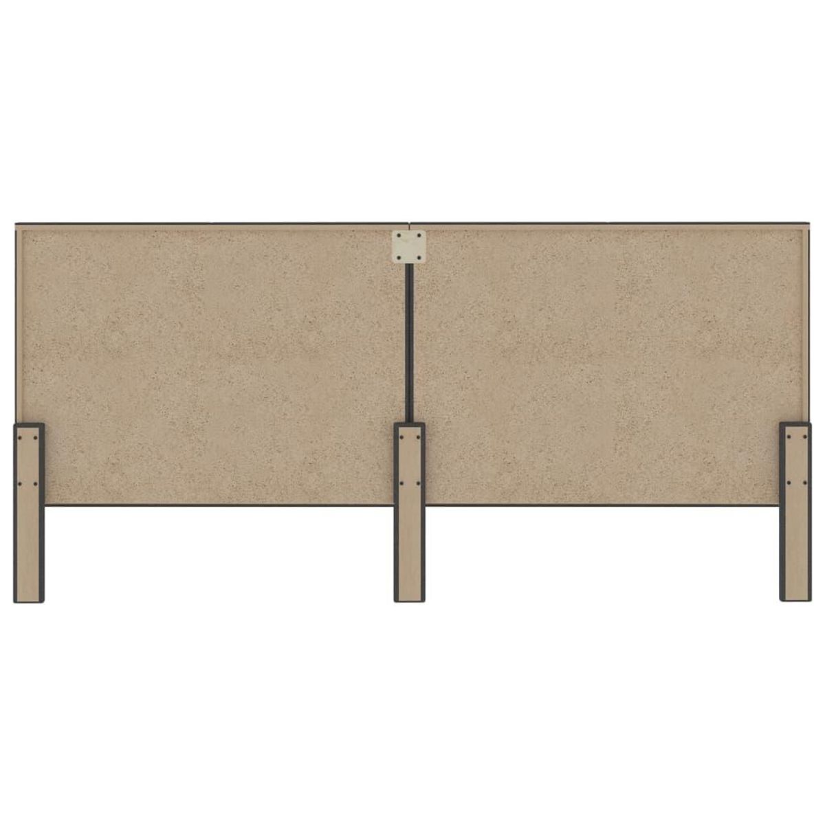 VIDAXL Tete de lit Gris fonce Tissu 200x200 cm