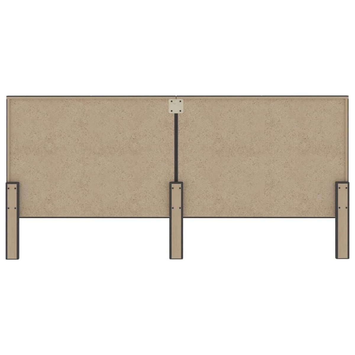 VIDAXL Tete de lit Gris fonce Tissu 200x200 cm