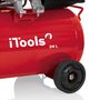 Voir la diapositive 2 : iTools Compresseur d'air 24L 8 bar 2CV 1.5KW 115 PSI Débit d'air max : 206 L/min 19.9Kg kG ITOOLS