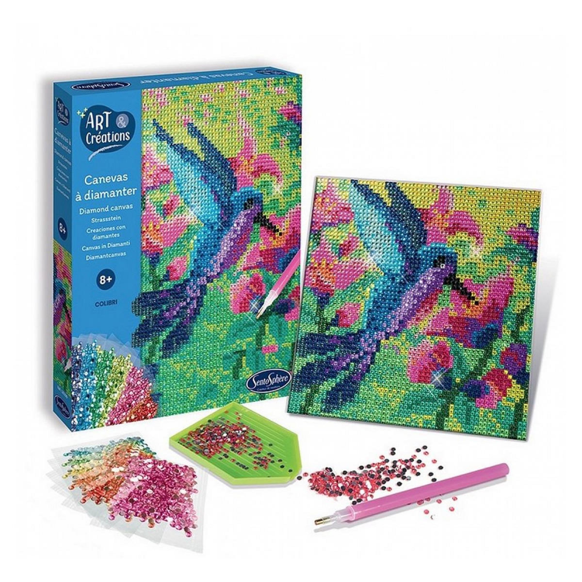Sentosphere Canevas a diamanter - Colibri - Art et creations