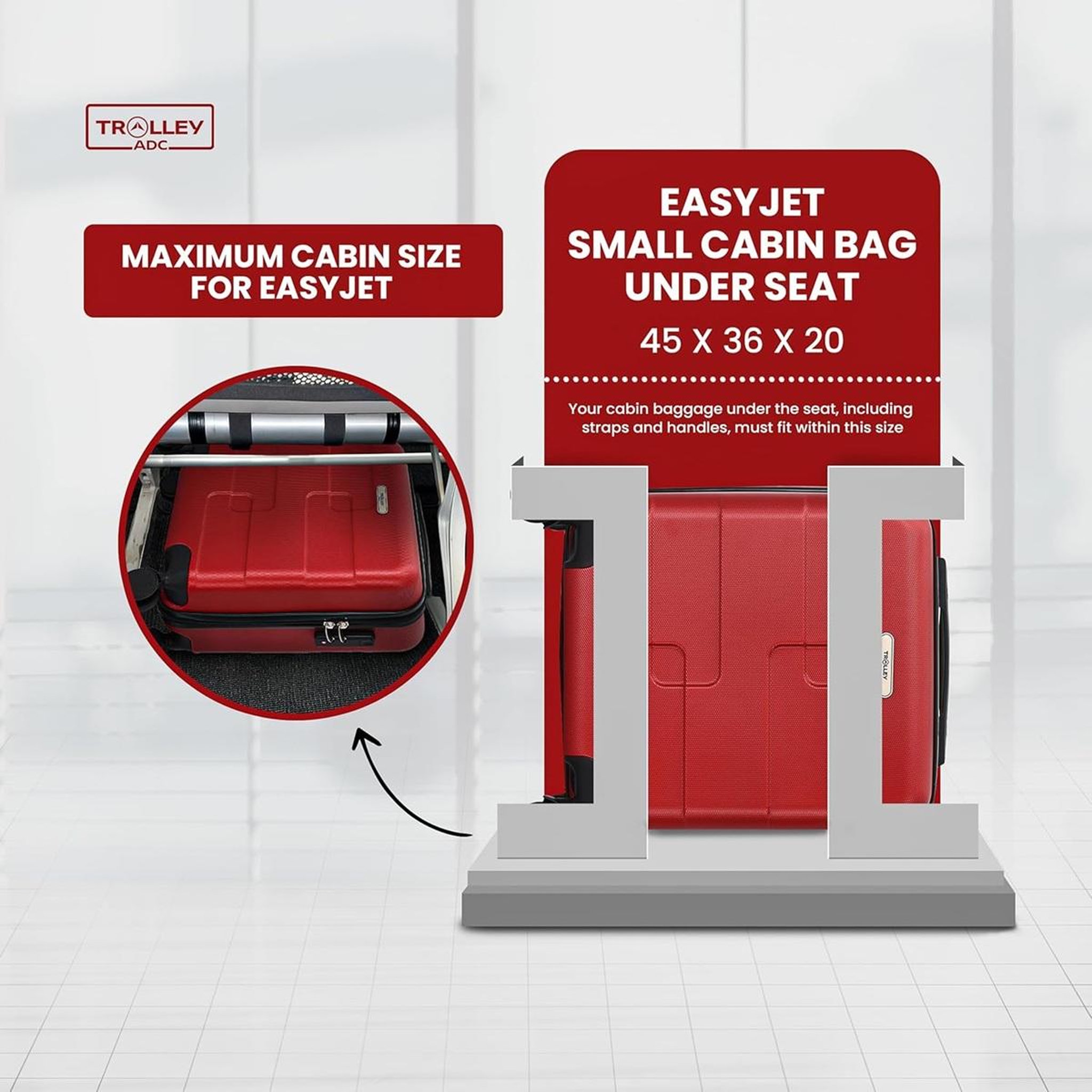 Voir la diapositive 5 : TROLLEY ADC Valise cabine à roulettes noir - val-592