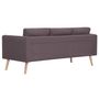 Voir la diapositive 5 : VIDAXL Ensemble de canape 2 pcs tissu taupe