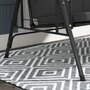 Voir la diapositive 4 : OUTSUNNY Balancelle de jardin 3 places grand confort - toit réglable, 2 tablettes latérales, coussins - acier polyester anthracite