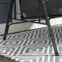 Voir la diapositive 4 : OUTSUNNY Balancelle de jardin 3 places grand confort - toit réglable, 2 tablettes latérales, coussins - acier polyester anthracite