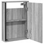 Voir la diapositive 5 : VIDAXL Armoire a miroir de salle de bain sonoma gris bois d'ingenierie