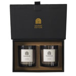 Paris Prix Coffret 2 Bougies Parfumées  Lounge  8cm Bois de Santal