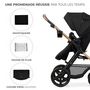 Voir la diapositive 5 : KINDERKRAFT Poussette 4en1 MOOV 2 roues EVA
