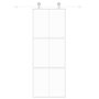 Voir la diapositive 3 : VIDAXL Porte coulissante blanc 76x205 cm verre trempe aluminium