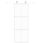 Voir la diapositive 3 : VIDAXL Porte coulissante blanc 76x205 cm verre trempe aluminium