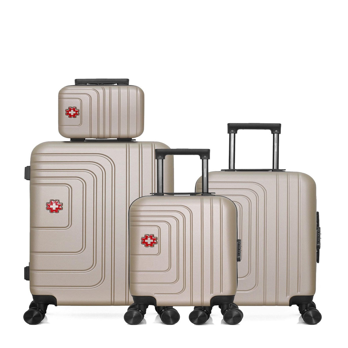 SWISS KOPPER SWISS KOPPER - Lot de 4 - Valises weekend, cabine, cabine XXS et vanity RUTI