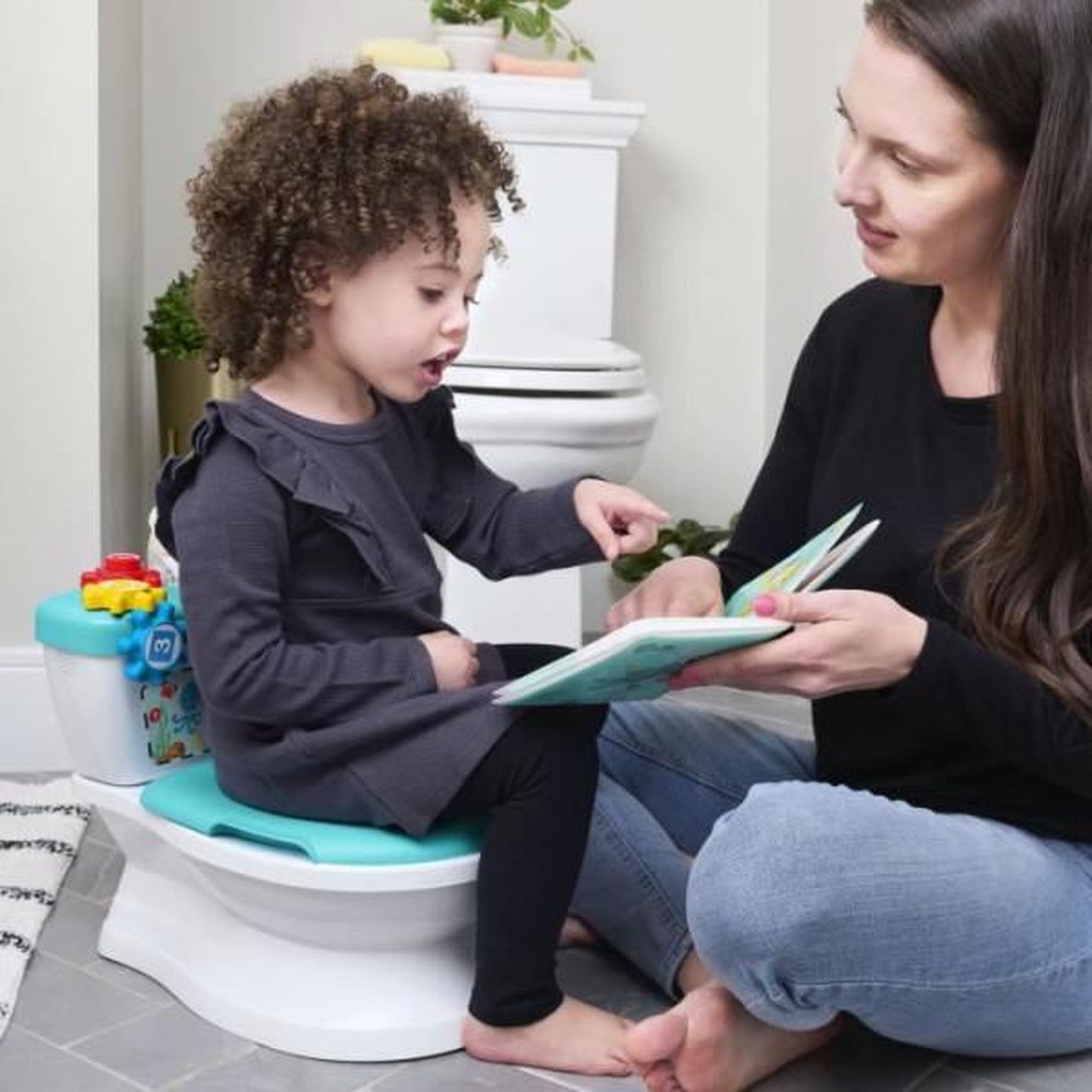 Voir la diapositive 6 : BABY EINSTEIN Pot & Réducteur de Toilette 2 en 1, Systeme innovant d'apprentissage de la propreté, Chasse d'eau avec musique