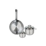 ELO Ensemble de 1 Poêle de cuisson 28 cm et 2 faitouts 12 et 16 cm Elo Profi Brillant