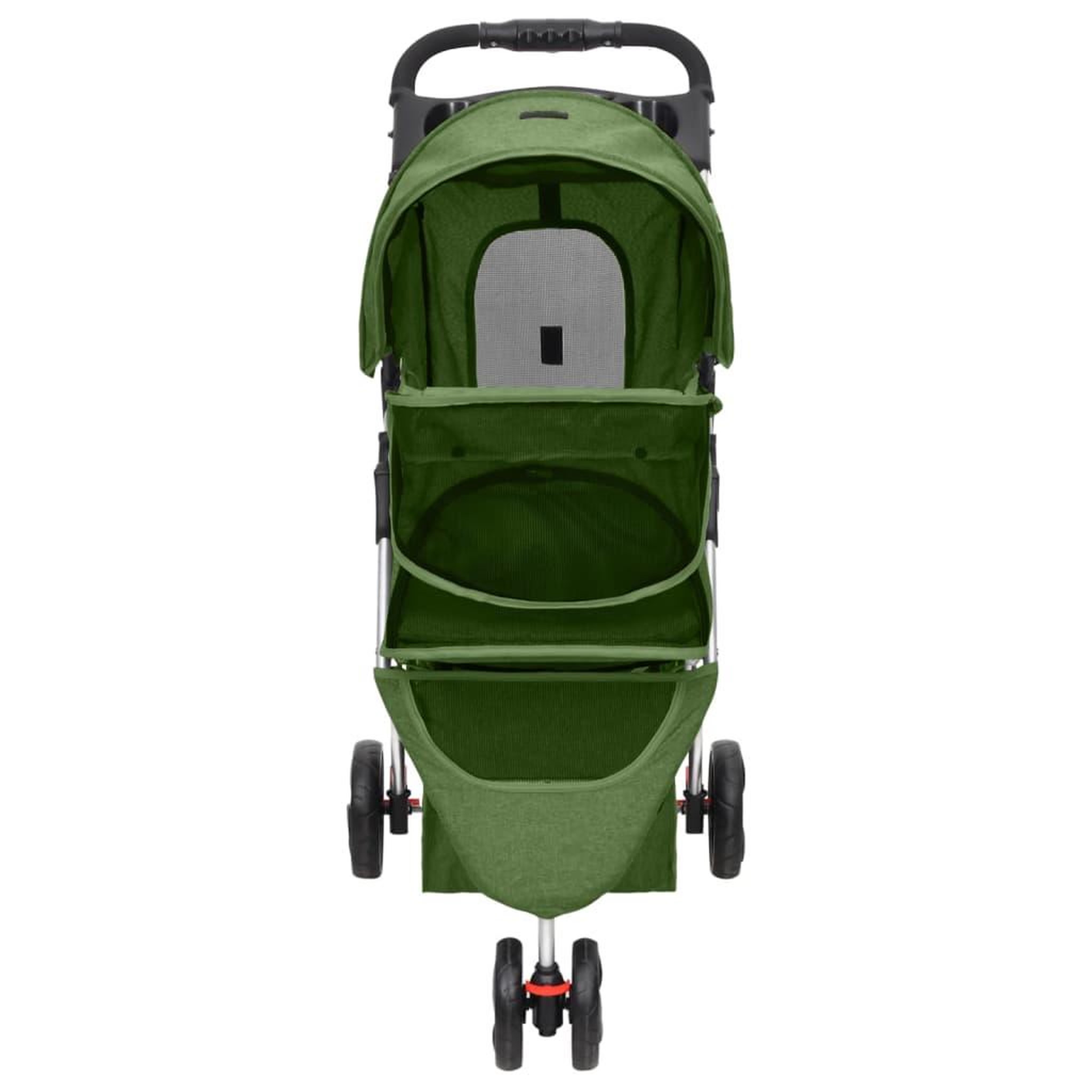 Voir la diapositive 4 : VIDAXL Poussette pour chien pliante Vert 80x46x98 cm Tissu Oxford
