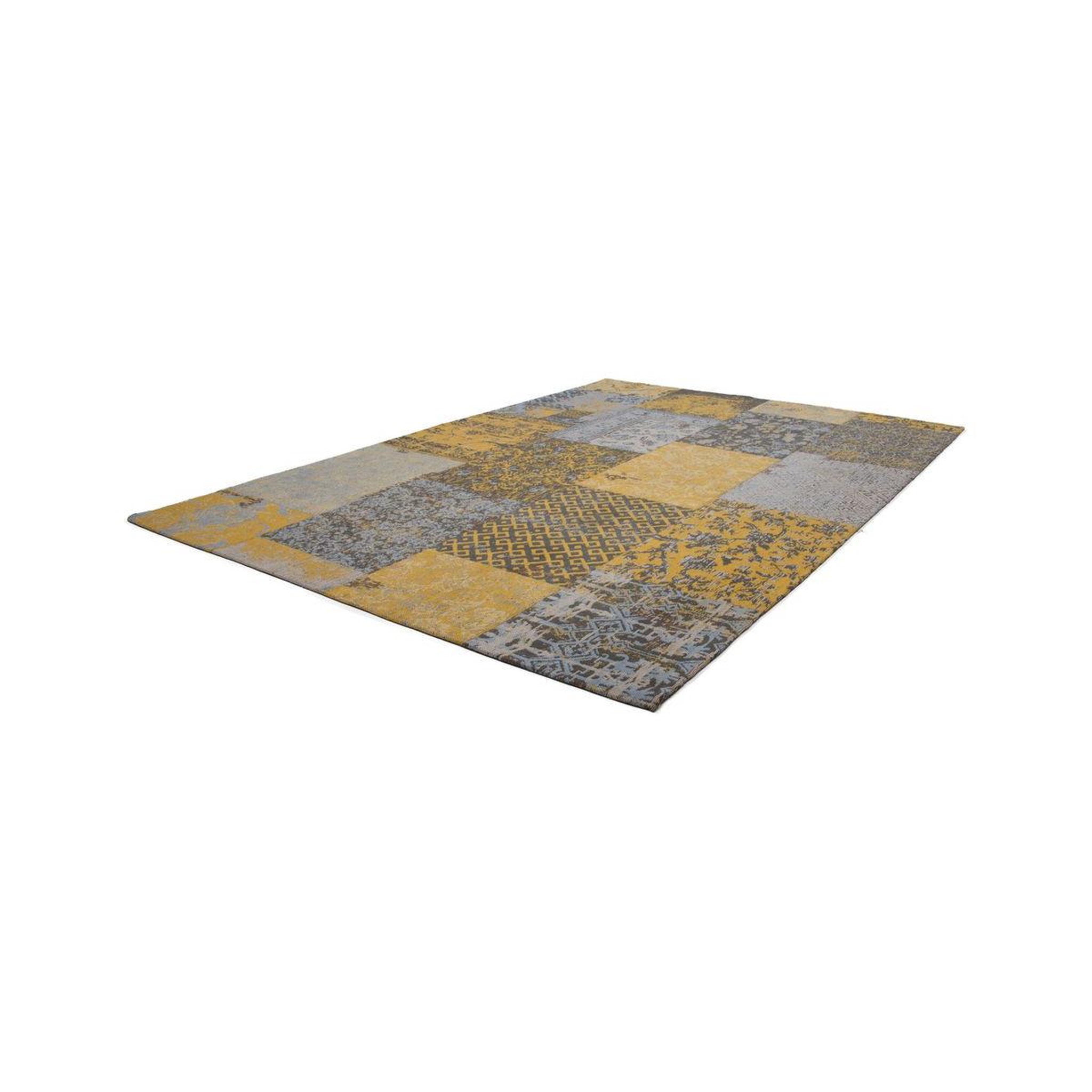 Voir la diapositive 4 : Paris Prix Tapis Tissé Vintage Patchwork  Symphony  Or