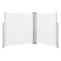 Voir la diapositive 2 : VIDAXL Auvent lateral retractable Creme 140 x 600 cm