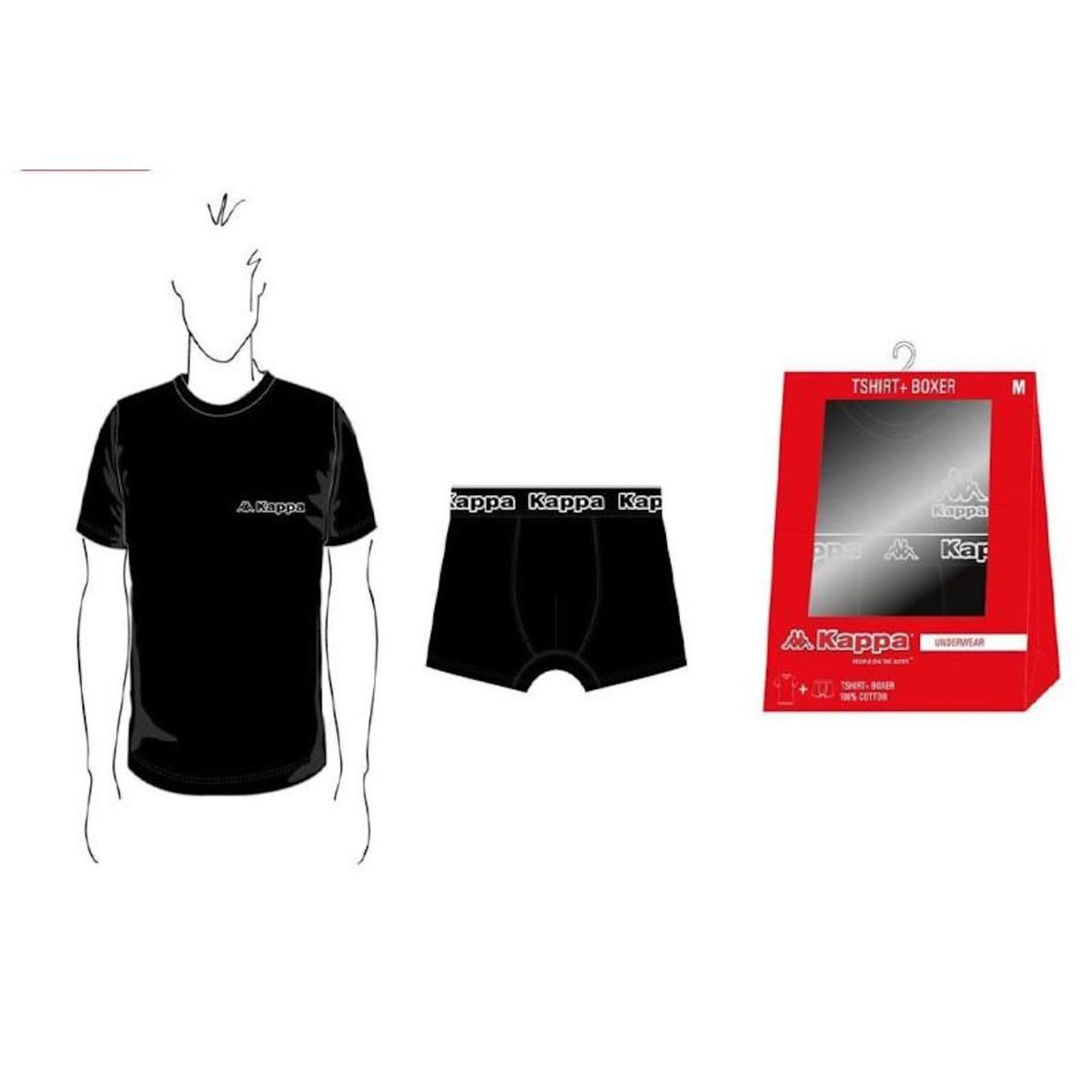 KAPPA Boxer homme KAPPA Lot de 2 PACK CADEAUX