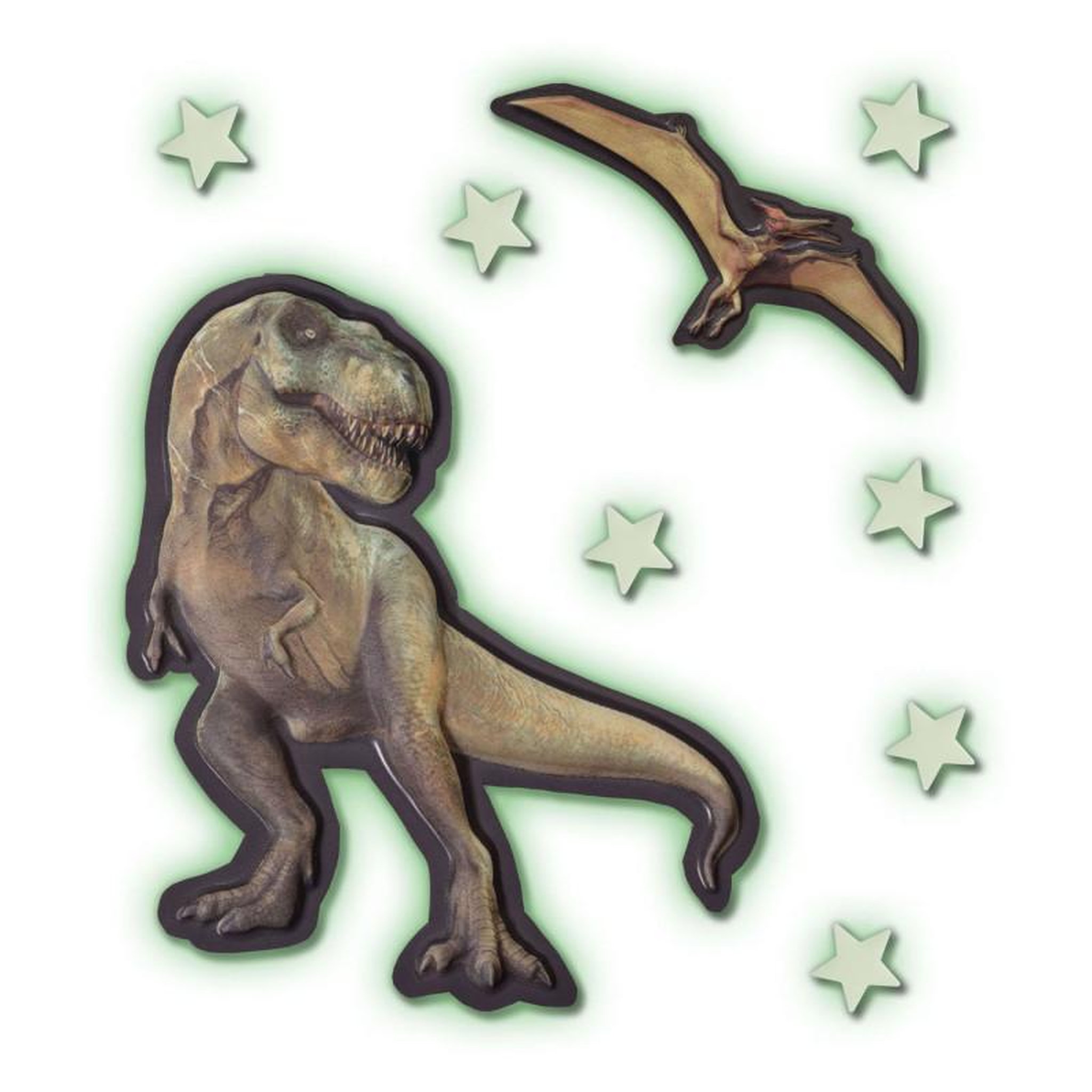 Voir la diapositive 3 : SES SES Mega Glowing T-Rex World Wall Stickers 25129