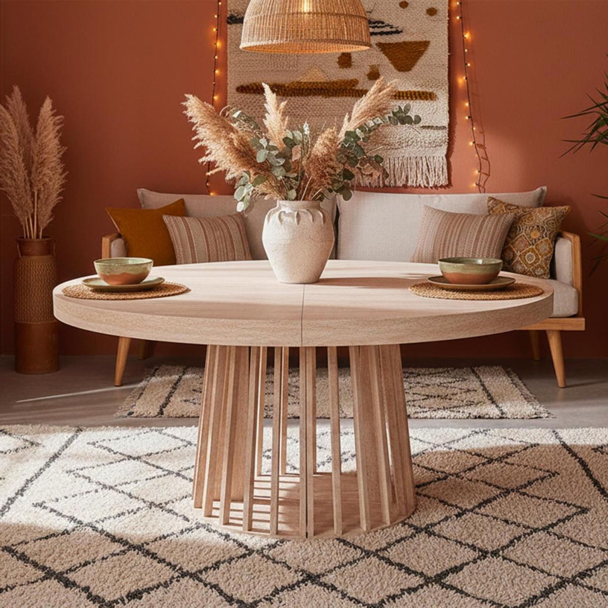 Voir la diapositive 4 : Paris Prix Table à manger extensible  lisa  150-300cm beige