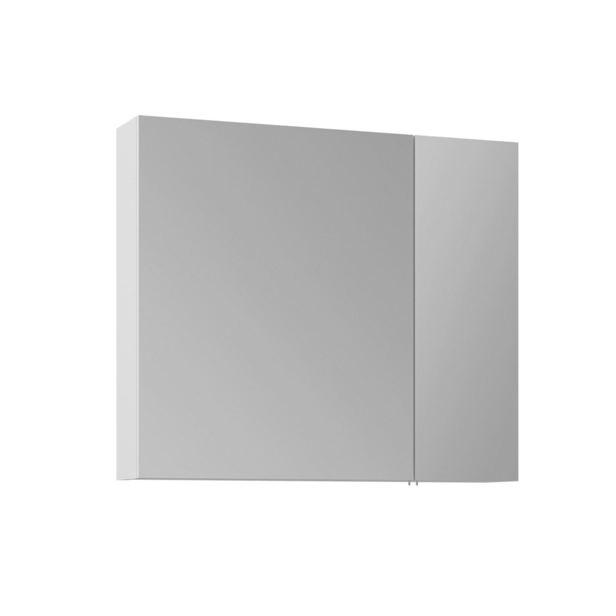 Habitat et Jardin Meuble Salle de Bain avec Miroir  Nuvola 80 v2  - 75 x 16 x 66 cm - White