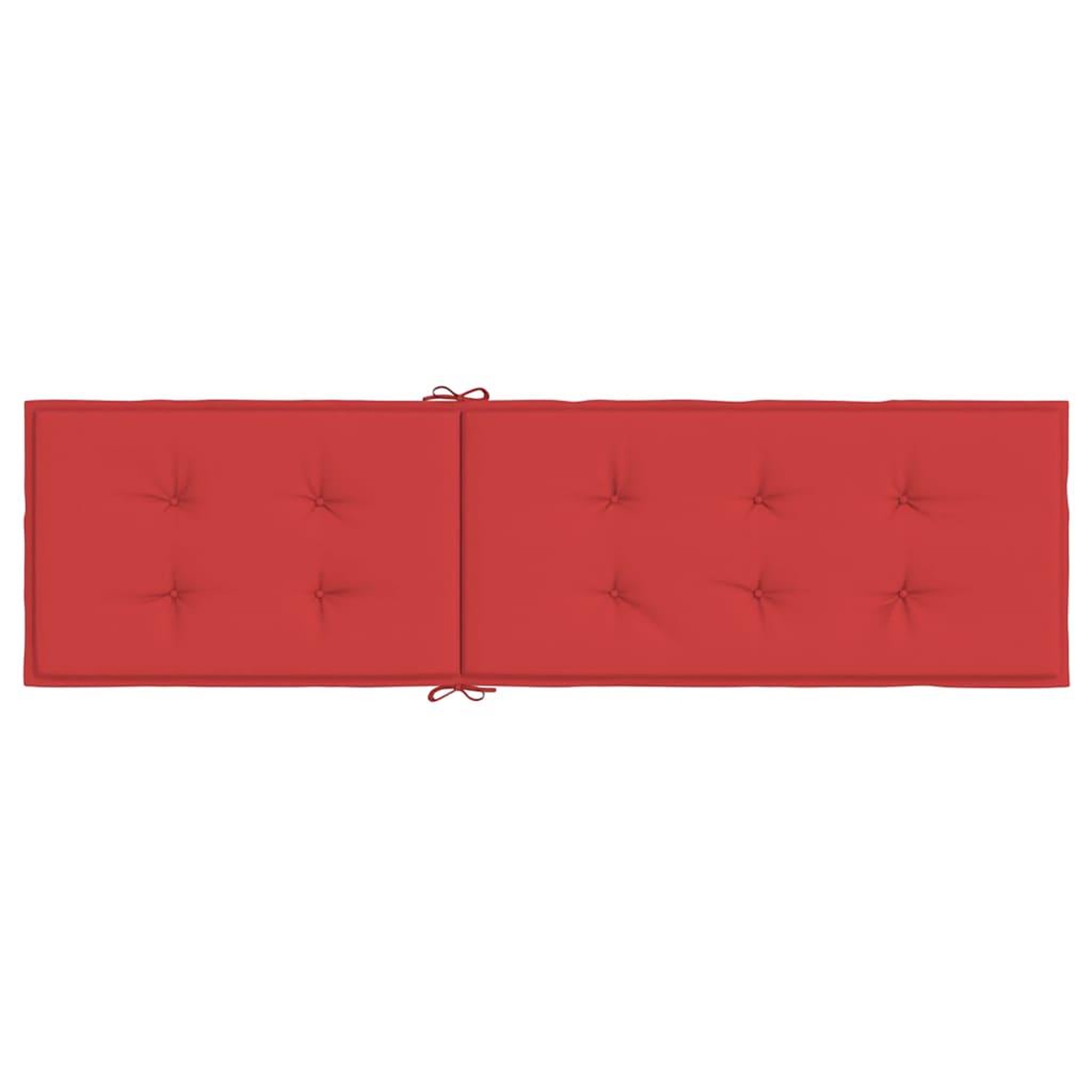Voir la diapositive 5 : VIDAXL Coussin de chaise de terrasse rouge (75+105)x50x4 cm