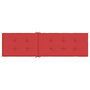 Voir la diapositive 5 : VIDAXL Coussin de chaise de terrasse rouge (75+105)x50x4 cm