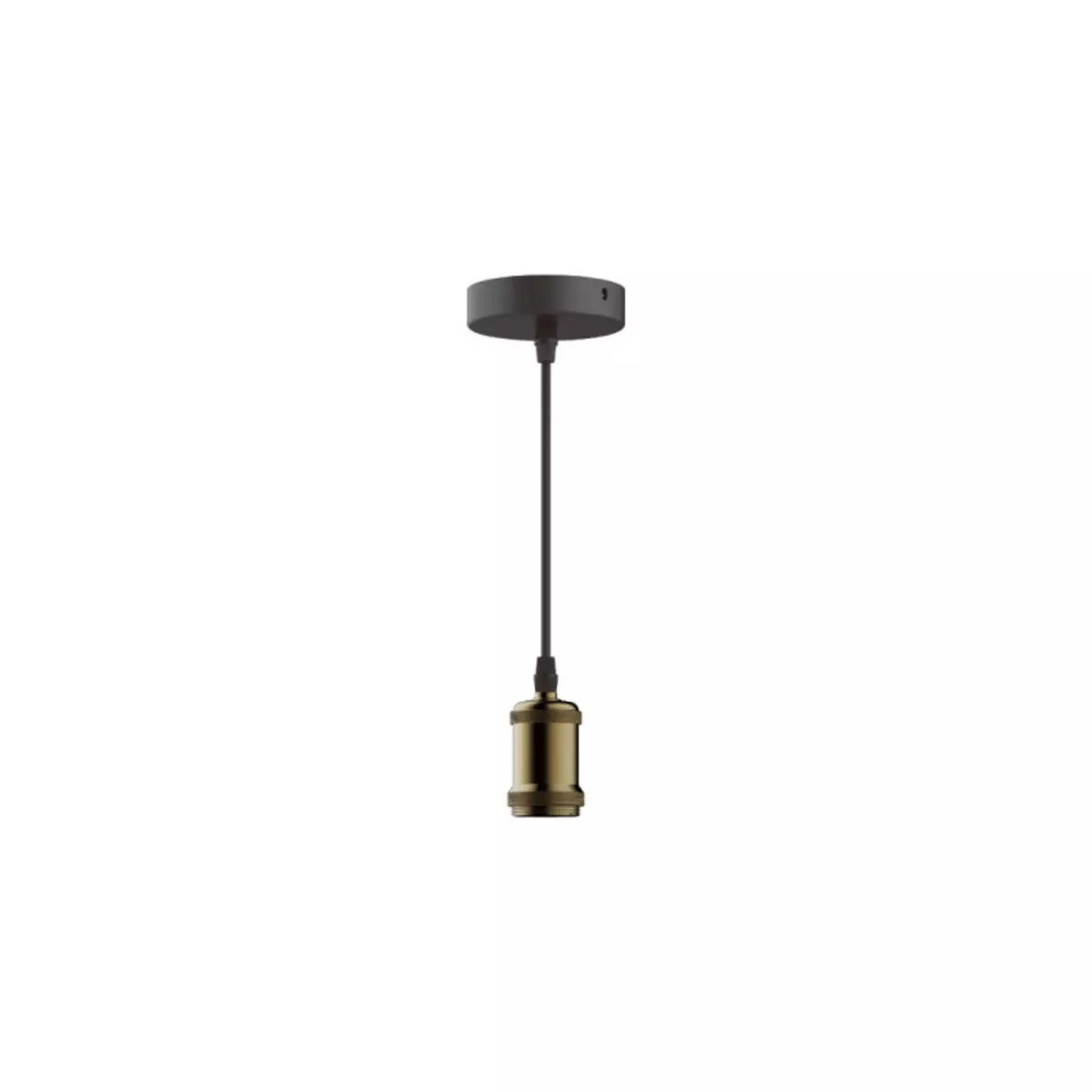  Suspension luminaire style antique XXCELL - bronze mat - E27 - 1m