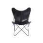 Voir la diapositive 2 : Paris Prix Fauteuil Design en Cuir  Papillon  92cm Noir
