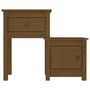 Voir la diapositive 5 : VIDAXL Tables de chevet 2 pcs Marron miel 79,5x38x65,5 cm Pin solide