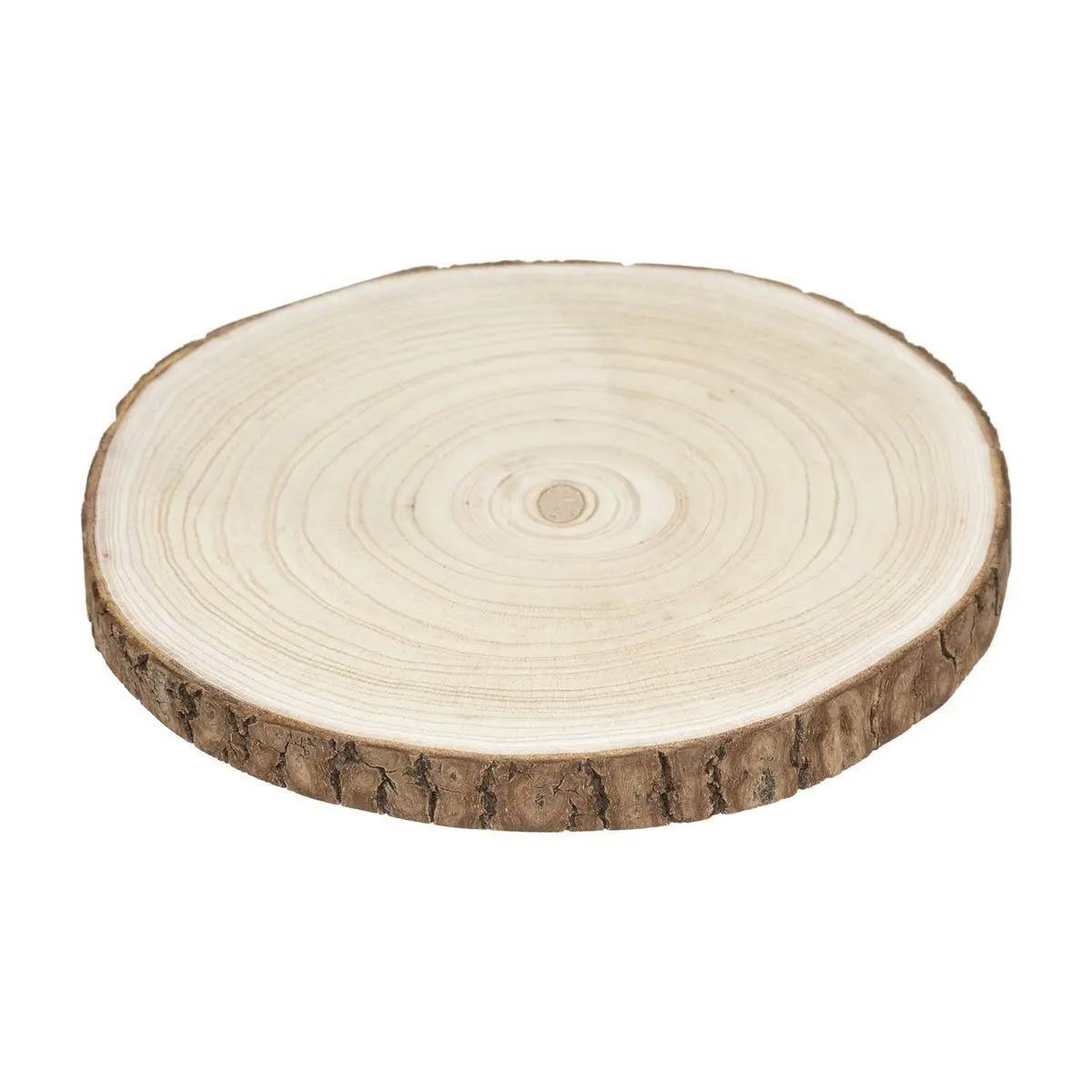 SECRET DE GOURMET Assiette de présentation  marron glacé  30cm naturel