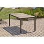Voir la diapositive 5 : Paris Prix Table de Jardin Imitation Bois  Boston  150cm Gris Anthracite