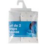 Voir la diapositive 2 : Babycalin Lot de 2 draps housse pour lit bébé étoiles 60 x 120 cm