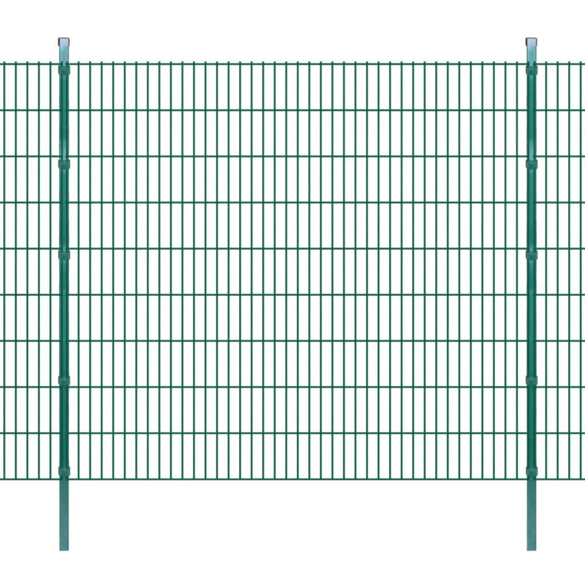 VIDAXL Panneaux et poteaux de cloture 2D pour jardin 2008x1830 mm 22 m