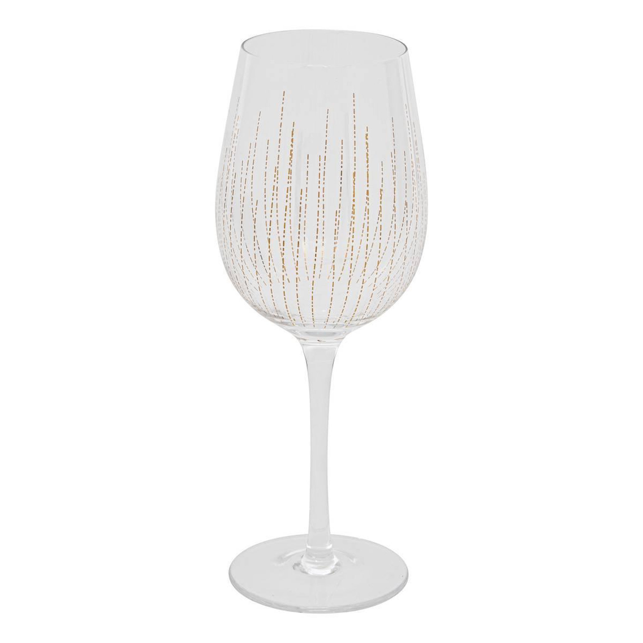 Voir la diapositive 2 : SECRET DE GOURMET Lot de 4 verres à vin  lunis  38cl doré