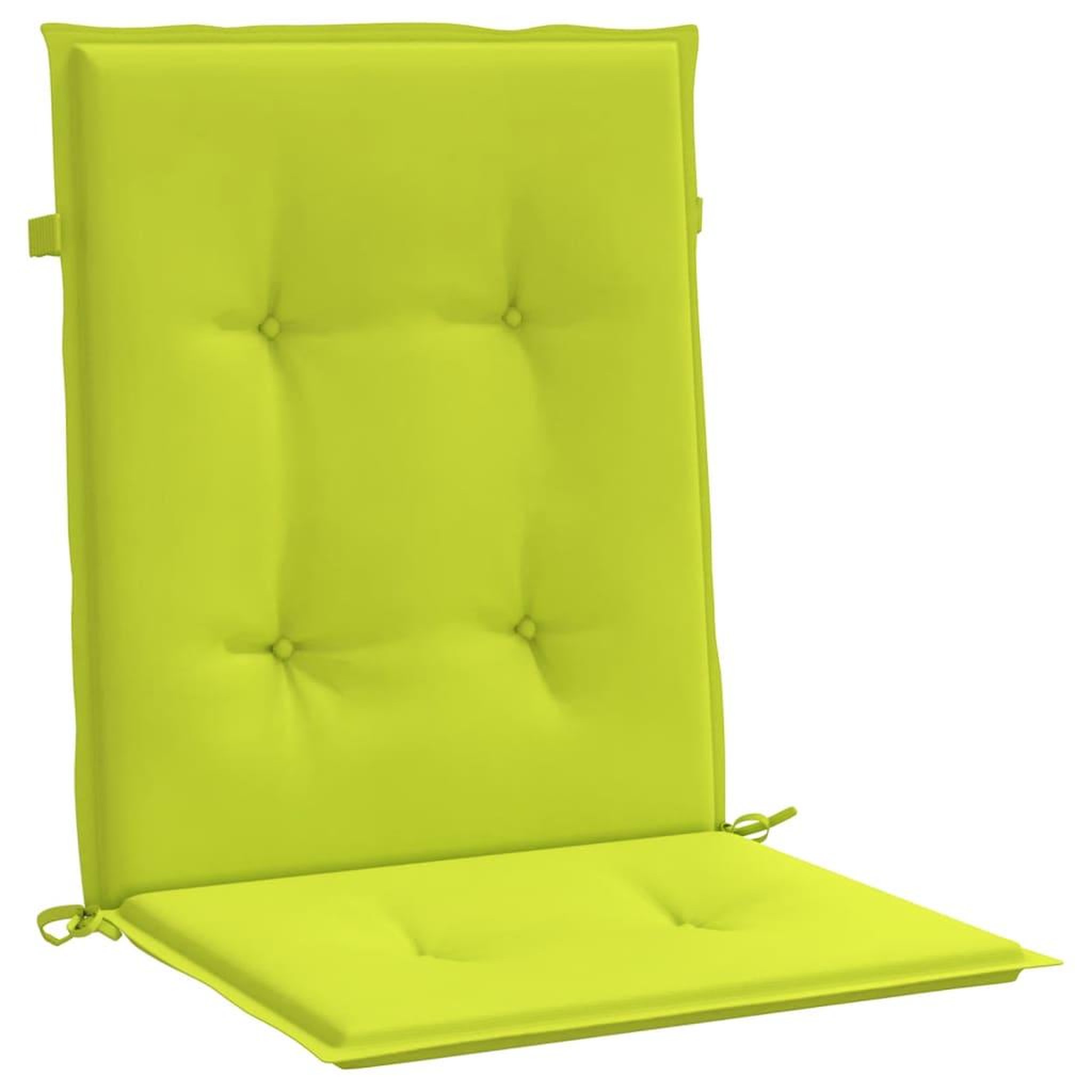 Voir la diapositive 5 : VIDAXL Coussins de chaise de jardin a dossier bas lot de 4 vert vif