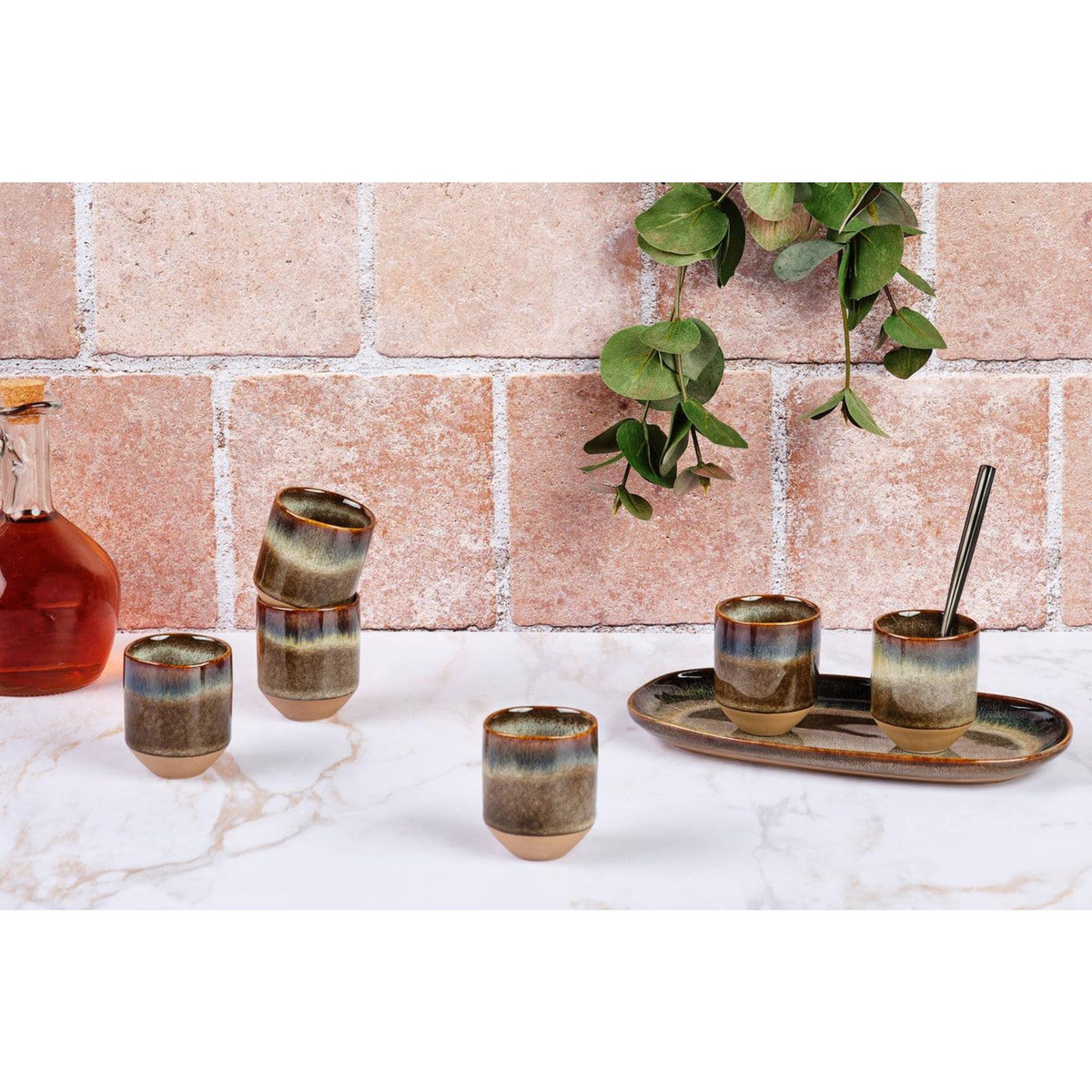 BJORN Tasse GENESIS 8cl - 6 pièces - Basalte