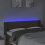 Voir la diapositive 4 : VIDAXL Tete de lit a LED Taupe 147x16x78/88 cm Tissu