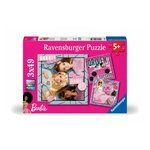 RAVENSBURGER Puzzles 3x49 p - inspire le monde  / barbie