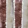 VIDAXL Moustiquaire Beige et marron clair 120x220 cm Chenille