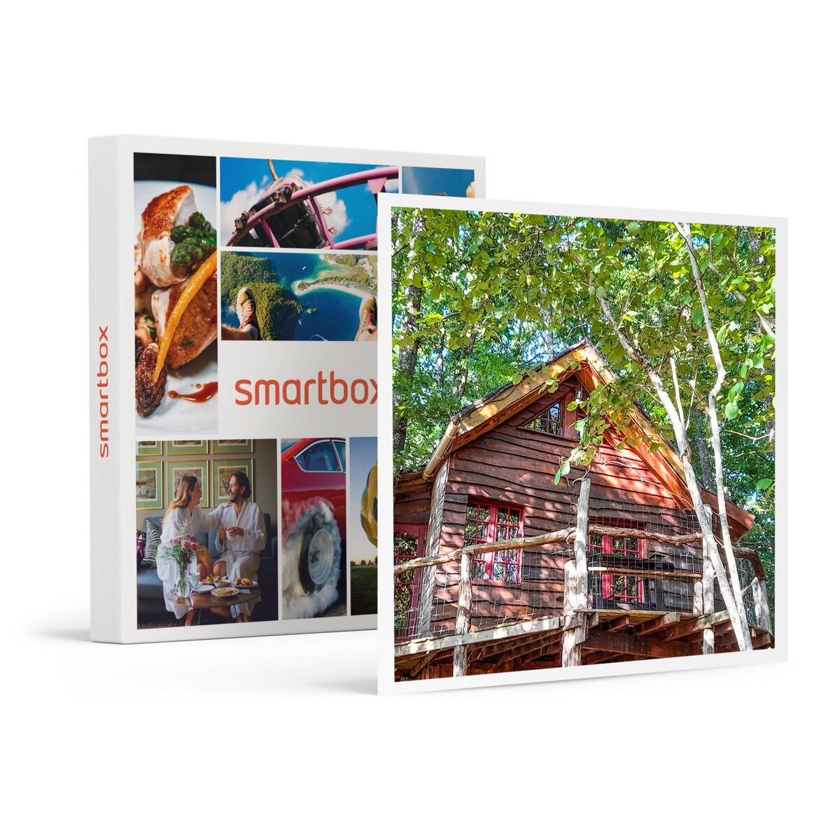 Smartbox Séjour dans les arbres : 2 jours en famille dans une cabane et tyrolienne près de Tarbes - Coffret Cadeau Séjour
