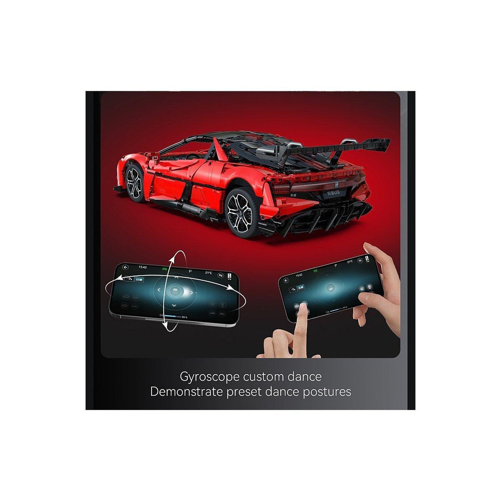 Voir la diapositive 2 : Jamara Cada yangwang u9 1:8 rouge bricks