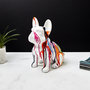 Voir la diapositive 4 : Paris Prix Statuette Déco  Bulldog Coulures  30cm Multicolore