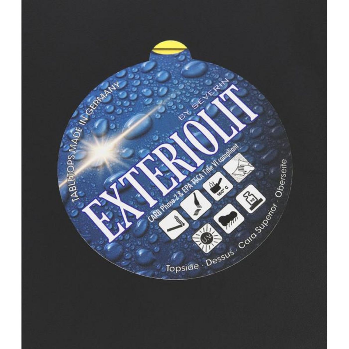 Paris Prix Table Carrée Intérieur & Extérieur  Summer  71cm Noir