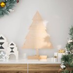 VIDAXL Arbre de Noël en bois pour decoration 70 cm bois massif