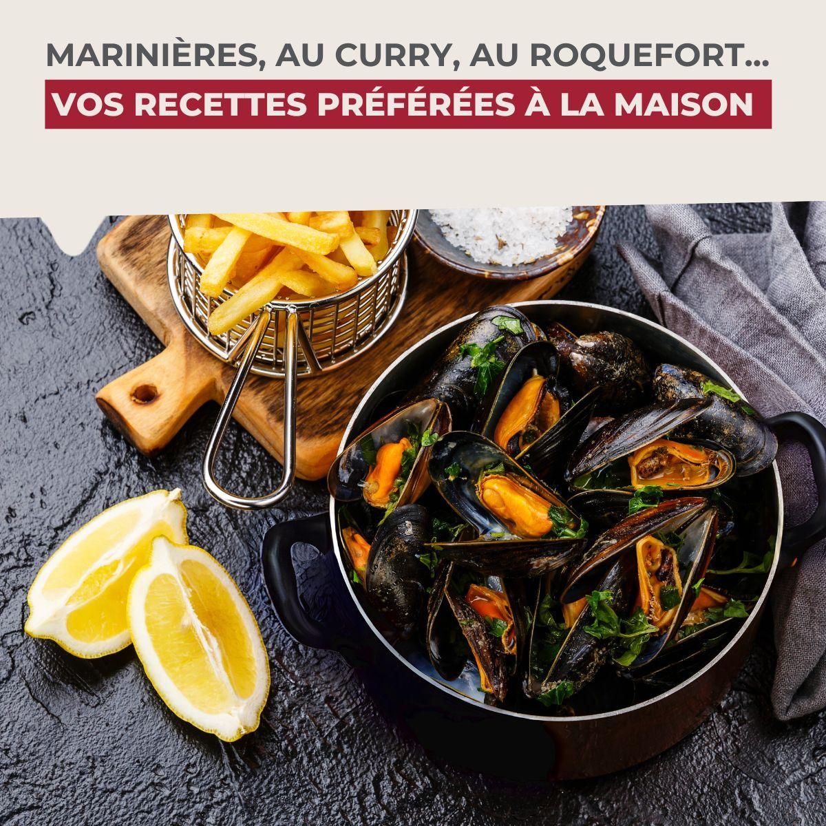 Fackelmann Ensemble de 2 Marmites à Moules émaillée 20,5 x 26 x 17,5 cm Fackelmann