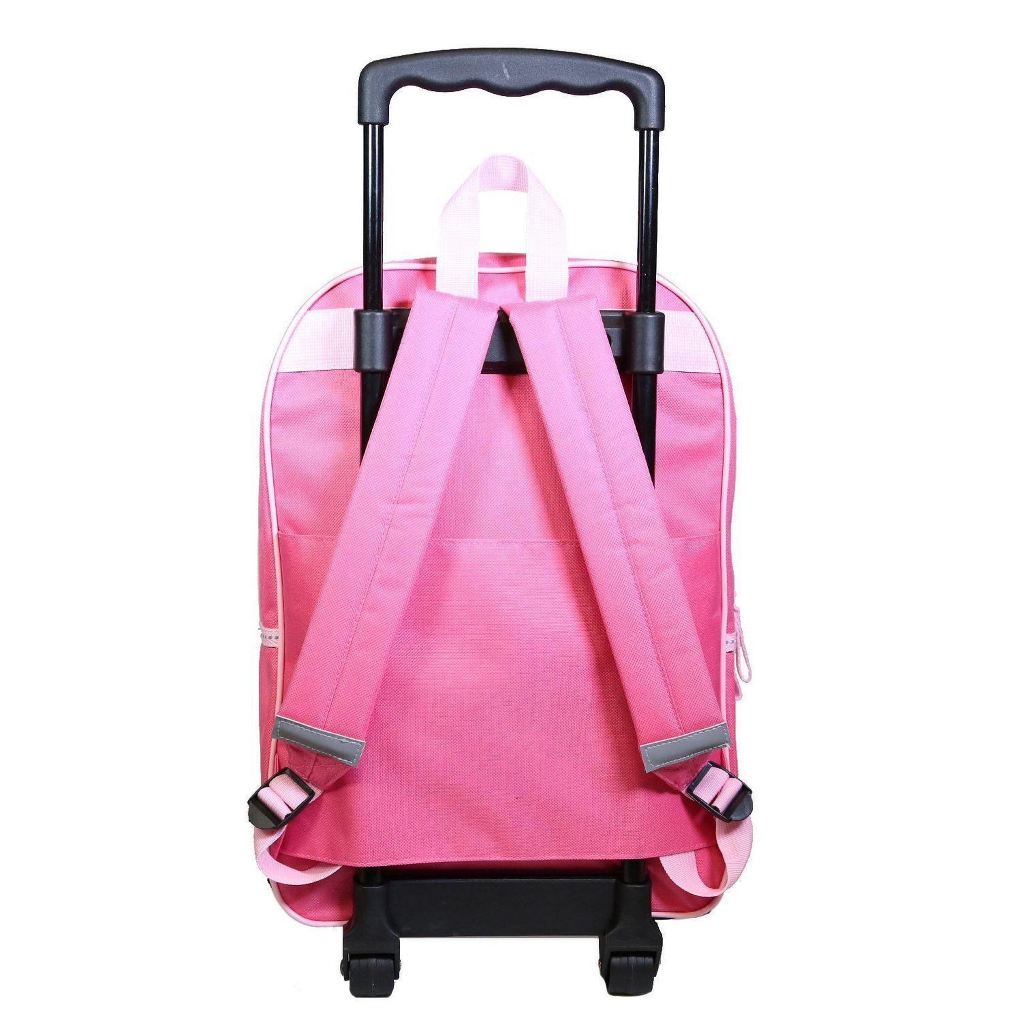 Voir la diapositive 4 : Bagtrotter BAGTROTTER Sac à dos à roulettes Disney Minnie Noeud Rose